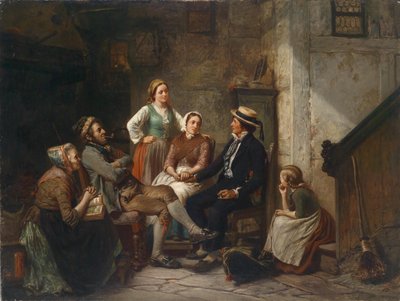 Den unge sjömannens återkomst av Carl Wilhelm Huebner
