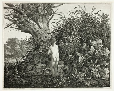 Nymf i en myrskog av Carl Wilhelm Kolbe, the elder