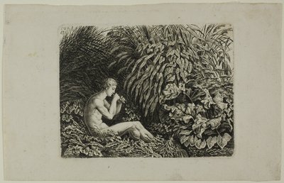 Ungdom som spelar Pipes of Pan av Carl Wilhelm Kolbe, the elder