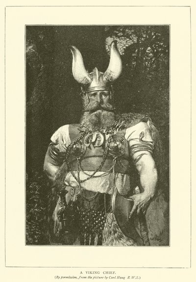 En vikingahövding av Carl after Haag