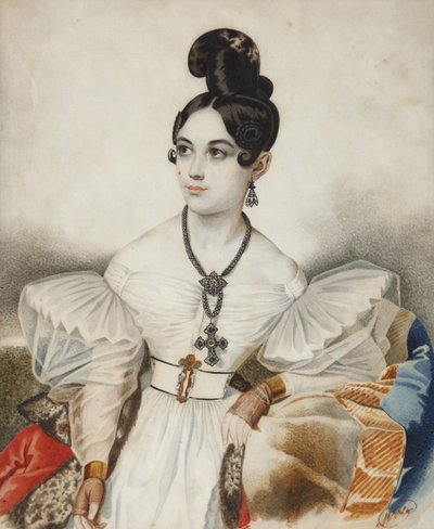 Apollonia Apollinaria Mikhailovna Vielgorskaya 1818-1887, 1830-talet. av Carl von Hampeln