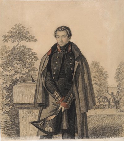 Porträtt av A.W. Raevsky, tidigt 1820-tal. av Carl von Hampeln