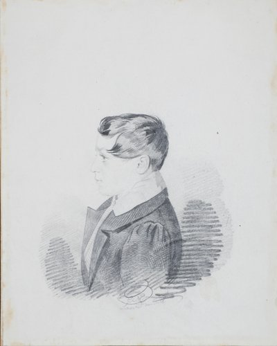 Porträtt av greve Leonid Mikhailovich Golitsyn 1806-1860, 1830-talet. av Carl von Hampeln