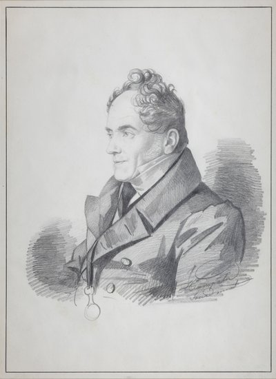 Porträtt av greve Viktor Pavlovich Kochubey 1768-1834, Rysslands kejserliga kansler, ca. 1832 av Carl von Hampeln
