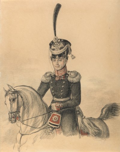 Porträtt av Nikolay Alexandrovich Islenyev 1785-1851, slutet av 1810-talet. av Carl von Hampeln