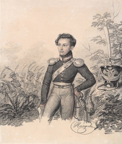 Porträtt av Pavel Kotlubitsky, slutet av 1810-talet. av Carl von Hampeln