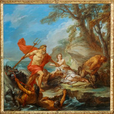 Neptunus och Amymone. På väg mot... av Carle Vanloo