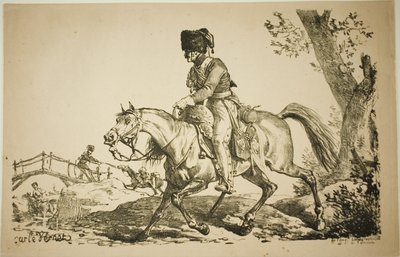 Artillerist till häst av Carle Vernet