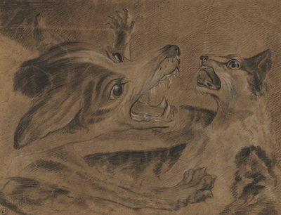 Kämpande djur av Carle Vernet