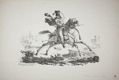 Hussard galopperar av Carle Vernet