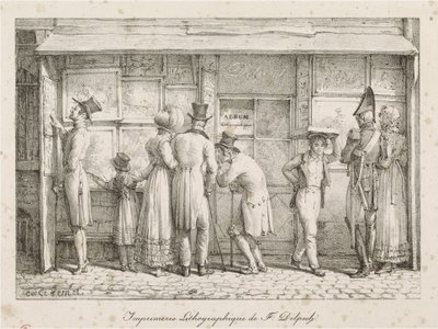 F. Delpechs litografiska tryckeri av Carle Vernet