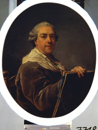 Självporträtt. Målning av Carl Van Loo (1705-1765). Olja på duk, 87,5 x 71,5 cm av Carle van Loo