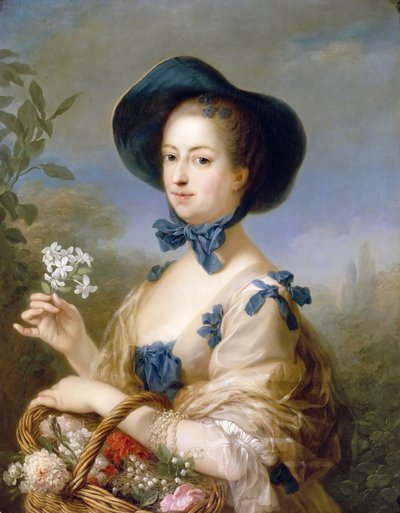 Jeanne-Antoinette Poisson, Marquise de Pompadour Vackra Jardiniere av Carle van Loo