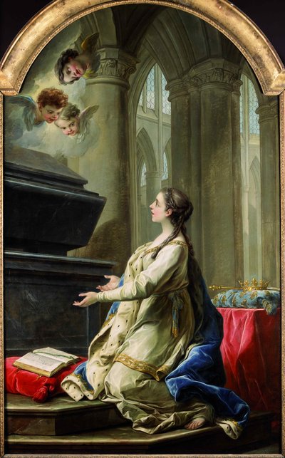 Saint Clotilde ber vid Saint Martins grav, 1753. av Carle van Loo