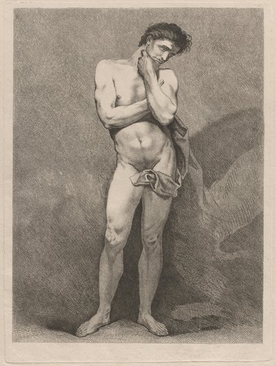 Stående man i tankfull pose av Carle van Loo