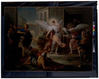 Förblindandet av invånarna i Sodom av Carle van Loo