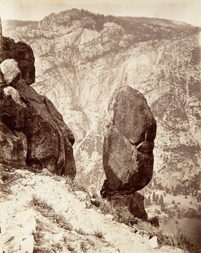 Eagle Point, Yosemite, ca. 1872, tryckt ca. 1876. av Carleton E. Watkins.
