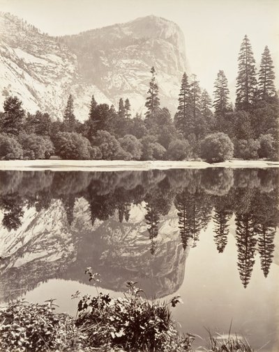 Mirror Lake, Yosemite, ca. 1872, tryckt ca. 1876. av Carleton E. Watkins.