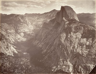 South Dome, 6 000 fot, ca. 1872, tryckt ca. 1876. av Carleton E. Watkins.