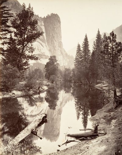 Washington Tower, Yosemite, ca. 1872, tryckt ca. 1876. av Carleton E. Watkins.