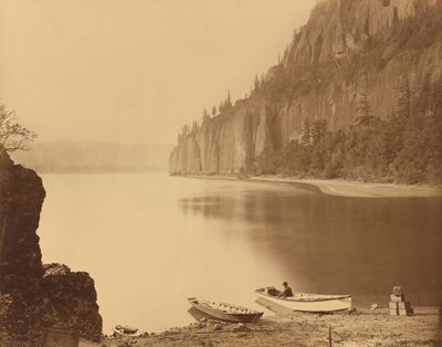 Kap Horn, Columbiafloden, 1867. av Carleton Emmons Watkins