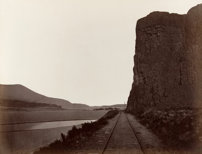 Kap Horn nära Celilo, 1867. av Carleton Emmons Watkins