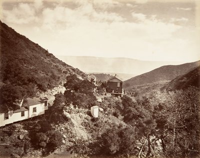 Hot Sulphur Springs, Santa Barbara, 1876, tryckt ca. 1876. av Carleton Emmons Watkins
