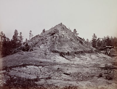 Indian Sweat House, Mendocino County, Kalifornien, 1863. av Carleton Emmons Watkins