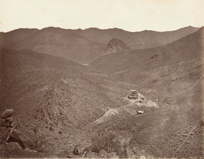 Sutro Tunnel Shaft nr. 2, 1875, tryckt ca. 1876. av Carleton Emmons Watkins