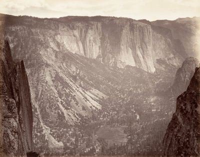 Yosemite Valley, ca. 1872, tryckt ca. 1876. av Carleton Emmons Watkins