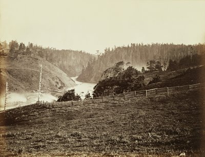 Albion River, Mendocino County, Kalifornien av Carleton Watkins