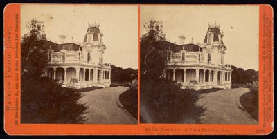 På John Parrotts residens, Esq., San Mateo, Cal av Carleton Watkins