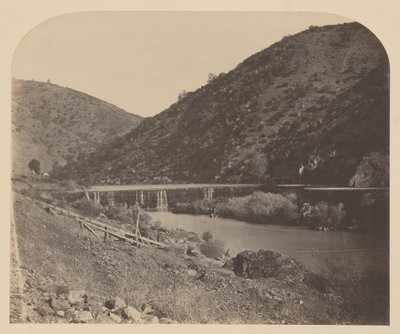 Benton Dam, Merced River av Carleton Watkins