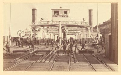 C.P.-färjan Solano av Carleton Watkins