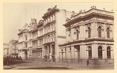 California Street, vy mot öster, San Francisco av Carleton Watkins