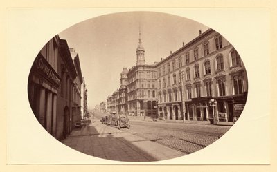 Cal. St. från Montg. St., S.F. 3679 av Carleton Watkins