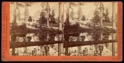 Casa Nevada och stuga. Yo semit av Carleton Watkins