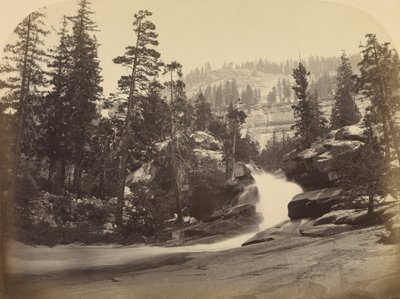 Vattenfall - Nevada Fall - 700 fot, Yosemite av Carleton Watkins