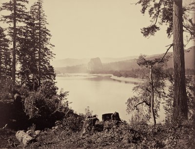 Castle Rock, Columbiafloden av Carleton Watkins