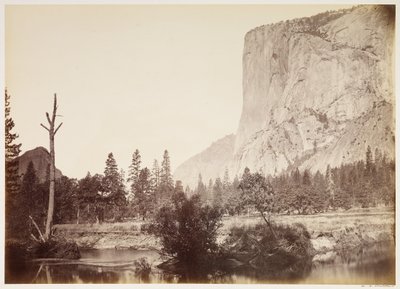 El Capitan, 3600 fot, Yosemite av Carleton Watkins