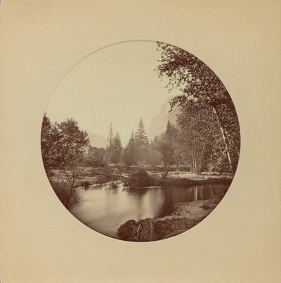 Glacier Point, 3700 ft, Yosemite av Carleton Watkins