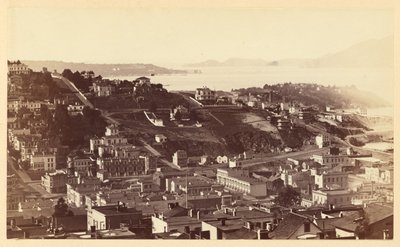 [Golden Gate från Telegraph Hill, S.F.] av Carleton Watkins