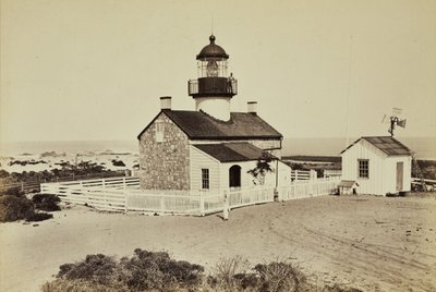 Fyr nära Monterey av Carleton Watkins