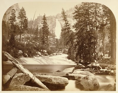 Nevadafallet - 700 fot, Yosemite av Carleton Watkins