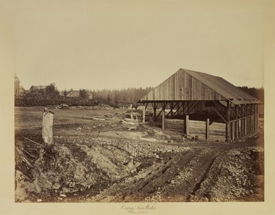 Oswego järnverk, Willamette River av Carleton Watkins