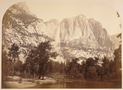Flodvy, Yosemitefallen. 2477 ft. av Carleton Watkins