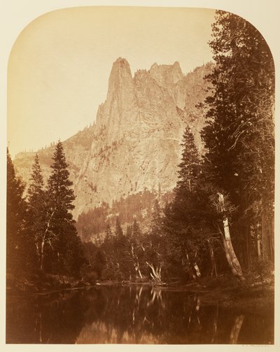 Vaktpost (utsikt över dalen), 3270 fot, Yosemite av Carleton Watkins