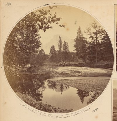 Tasayac, Half Dome, 5 000 fot, Yosemite Valley, Mariposa County, Kalifornien av Carleton Watkins