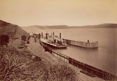 [Färjan "Solano"] av Carleton Watkins