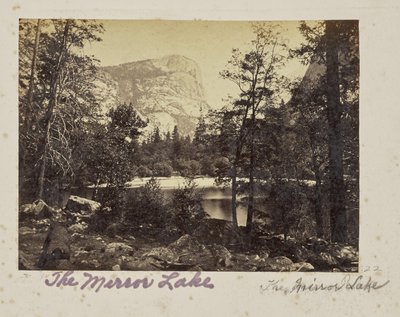 The Lake, Yosemite Valley, Mariposa County, CAL. (nr 1028) av Carleton Watkins